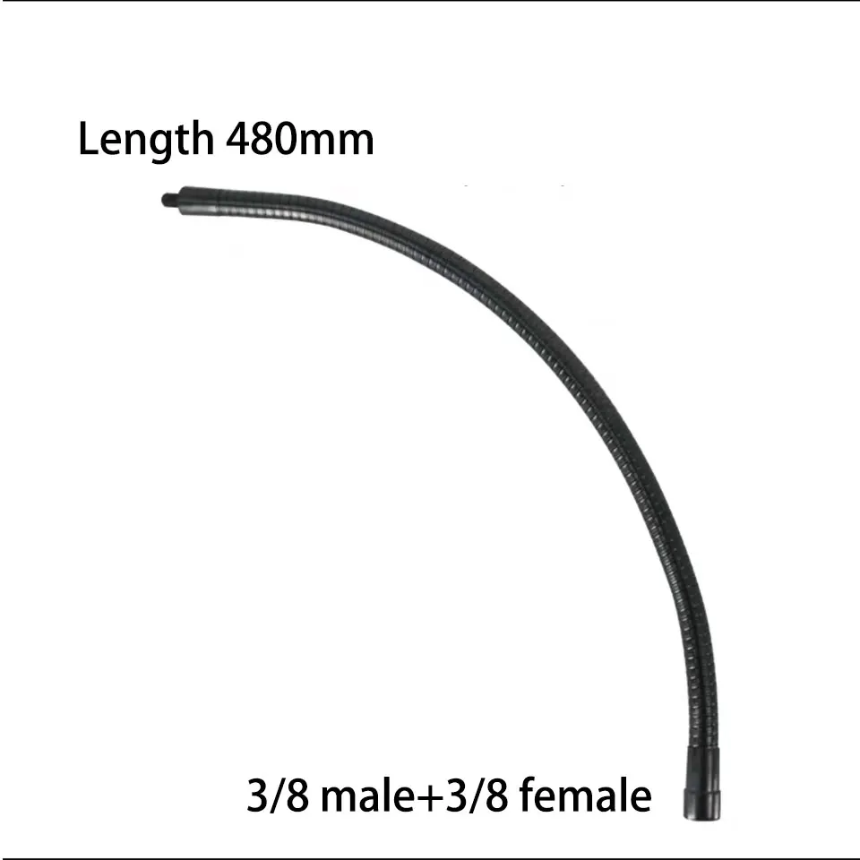 

Светодиодная гусиная шея, 10 светодиодный т., Длина 480 мм, 3/8 штекер + 3/8 гнездо, цвет черный
