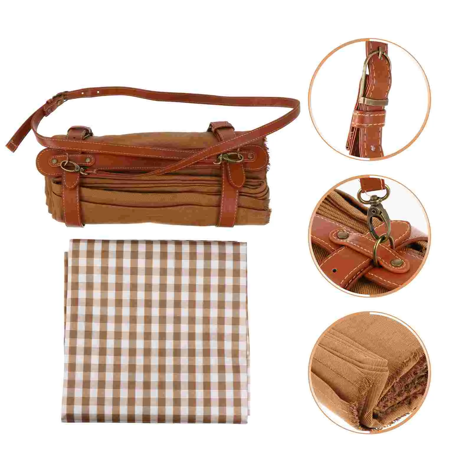 

Mat Picnic Camping Cushion Outdoor Portable Blanket Beach Waterproof Rug Checkered Wareproof Lawn Blankets Family Pad Hiking