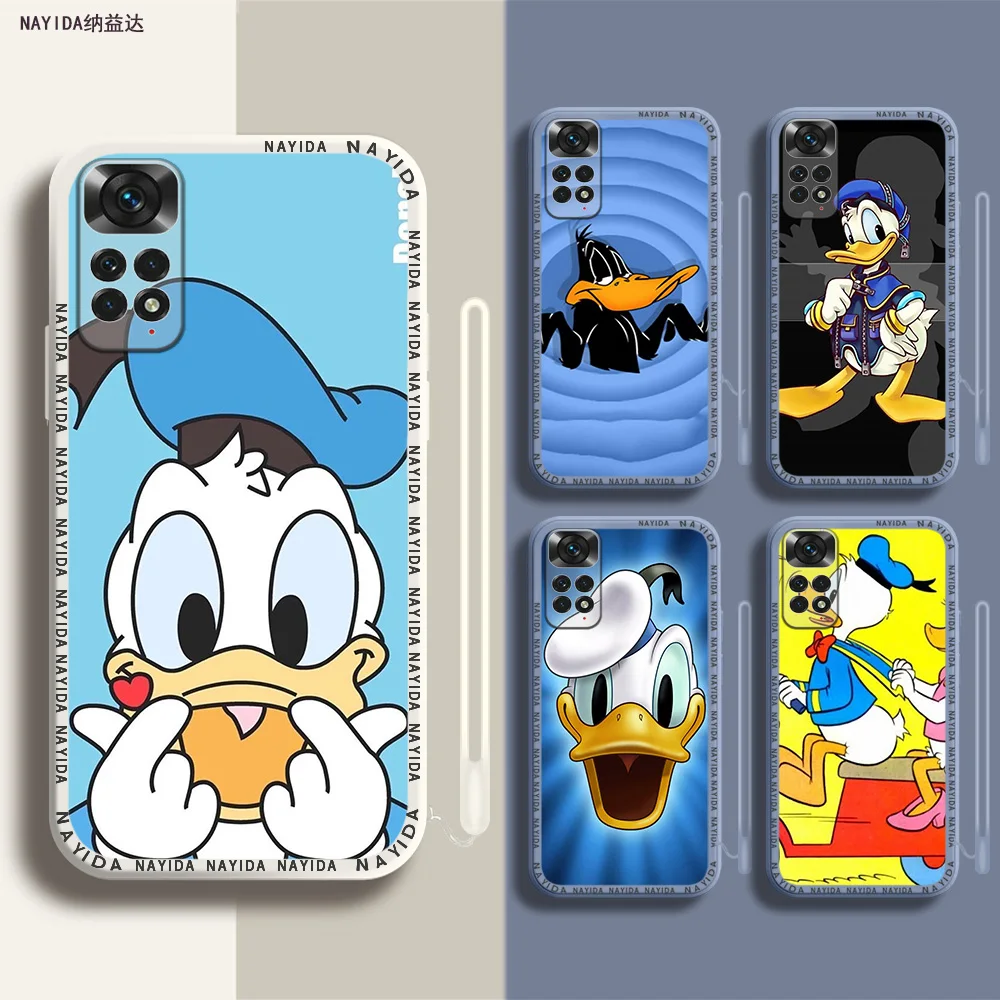 

Phone Case For Xiaomi Redmi Note 12 11 12S Pro Plus 12c 11a 4G 5G Soft Silicone Cover Disney Donald Duck
