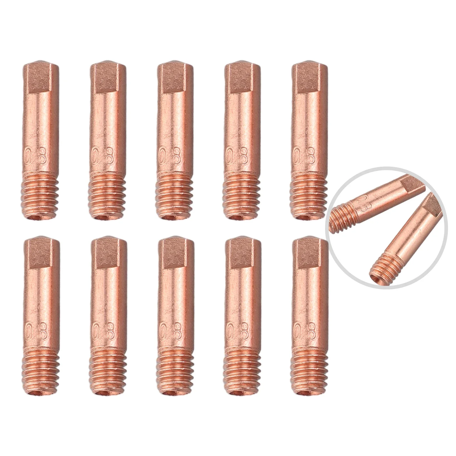 Держатель наконечников для Φ медь 25*6 мм MIG/MAG сварочная деталь 10x 0 8/1 0/1 2 практичная
