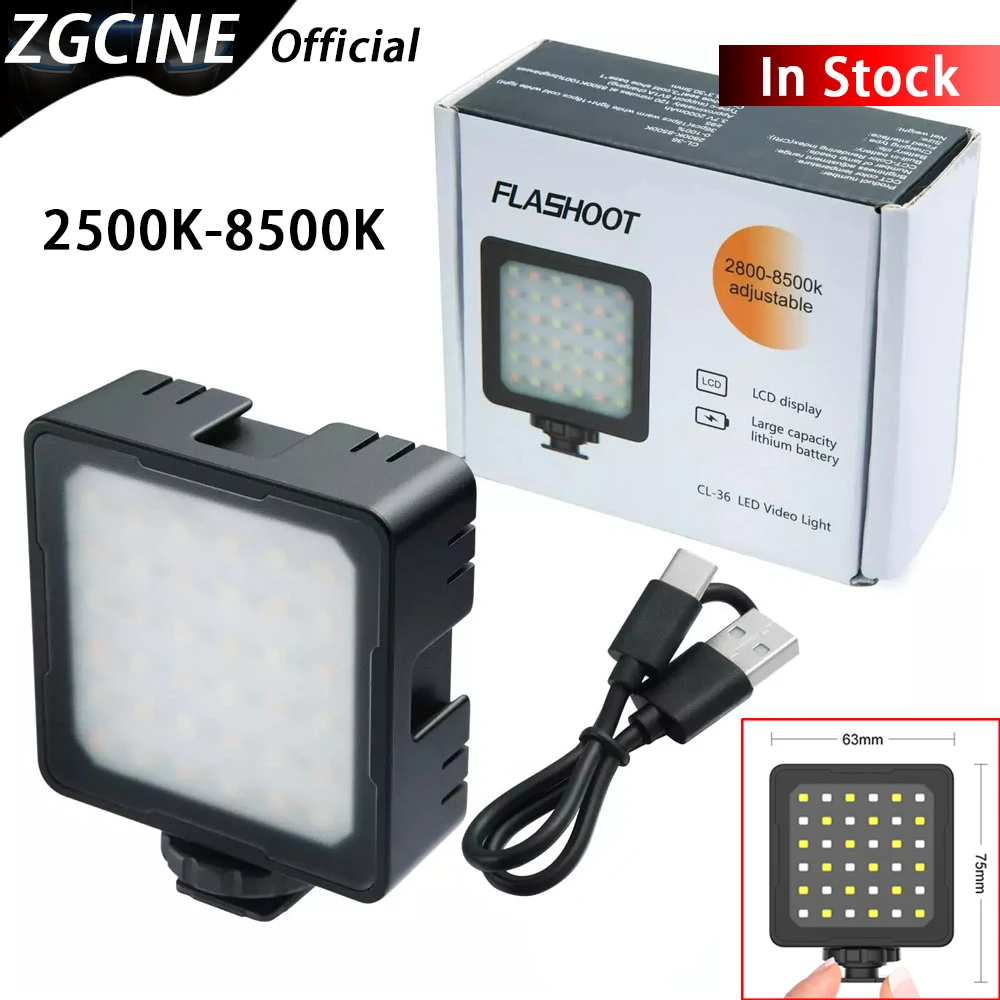 

Светодиодная мини-вспышка для видеосъемки на камеру, освещение для фотостудии, мягкий диффузор для Youtube, Tiktok, светсветильник для видеосъемк...