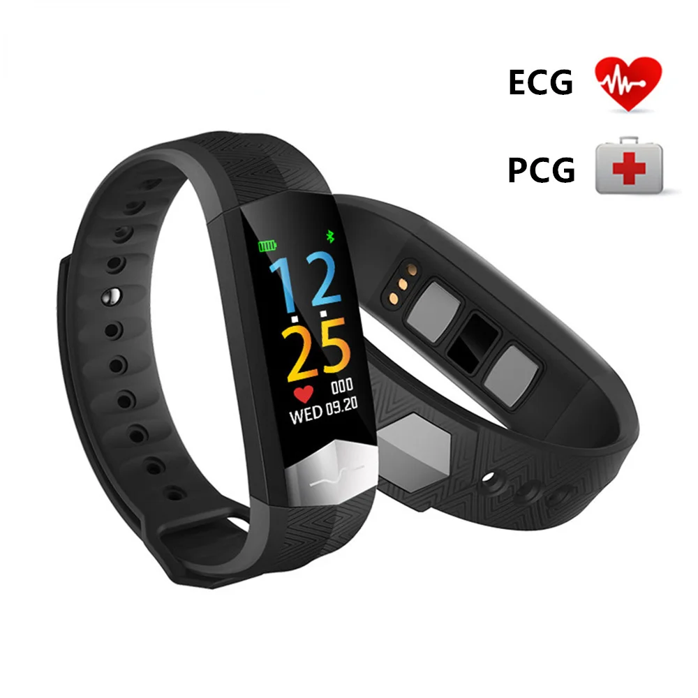 

Blood Pressure Wrist Band Heart Rate Monitor PPG ECG Smart Bracelet Activit Fitness Tracker Waterproof Wristband CD01 Genuine