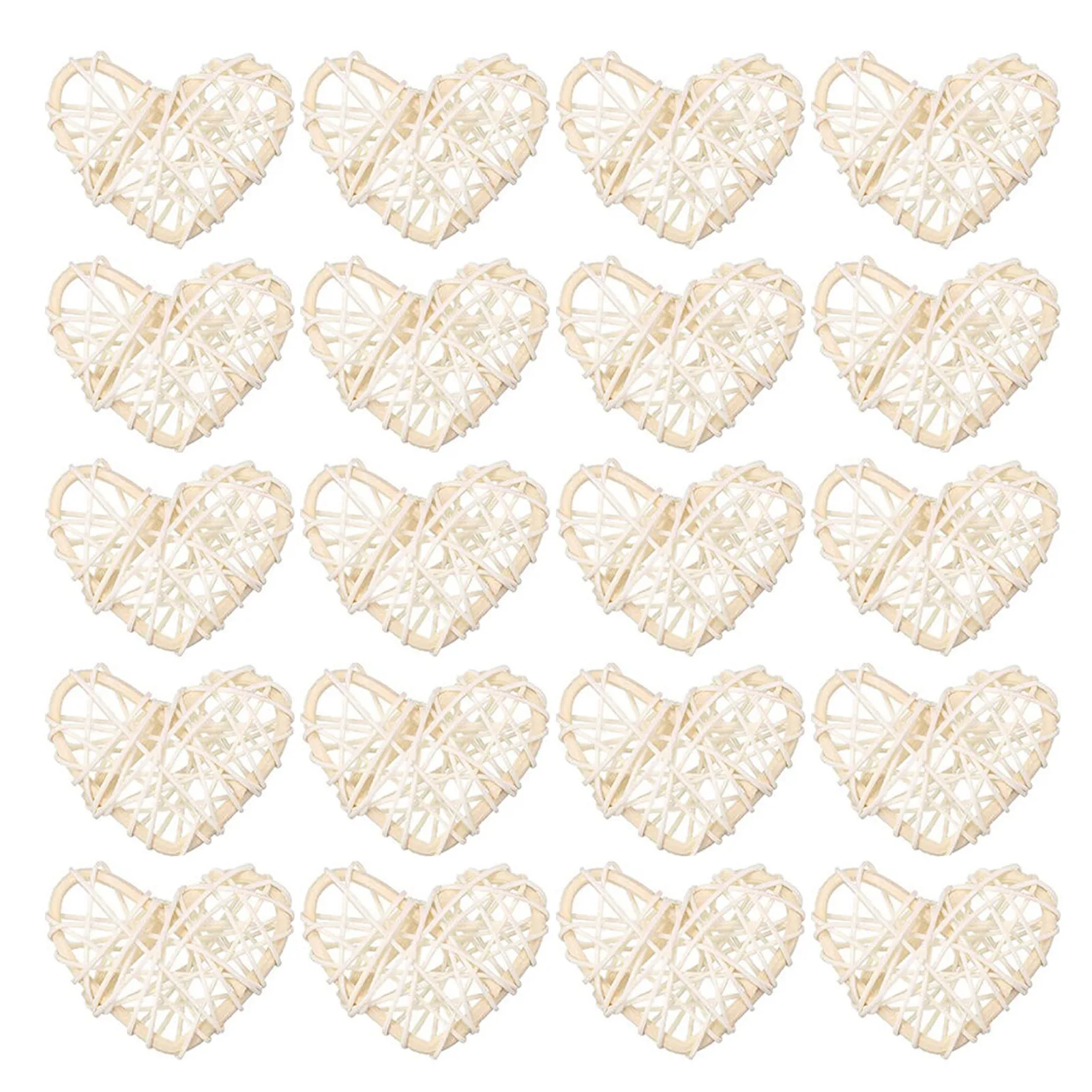 

Natural Wicker Rattan Balls 4th Of July Decoration Balls For Valentine's Day Wedding Baby Shower Party Heart Shaped Rattan