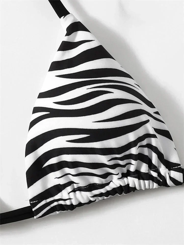 Daxiyee Женское бикини Зебра