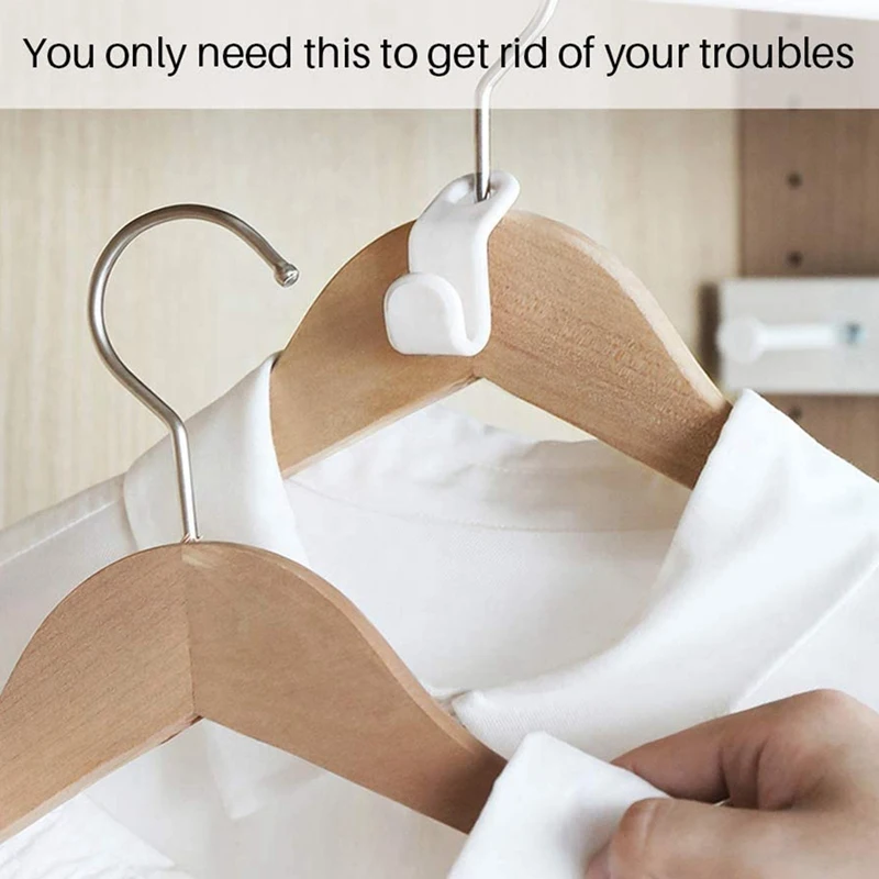 

Clothes Hanger Connector Hooks, 60Pcs Cascading Clothes Hangers For Heavy Duty Space Saving Cascading Connection Hooks