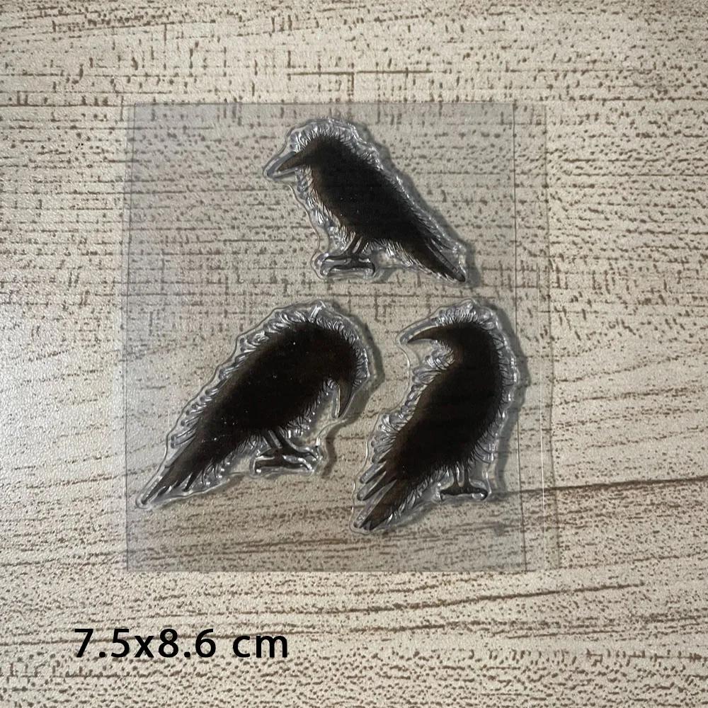 

Birds Clear Stamps for DIY Scrapbooking Card Transparent Silicone Stamp Making Photo Album Crafts Decor