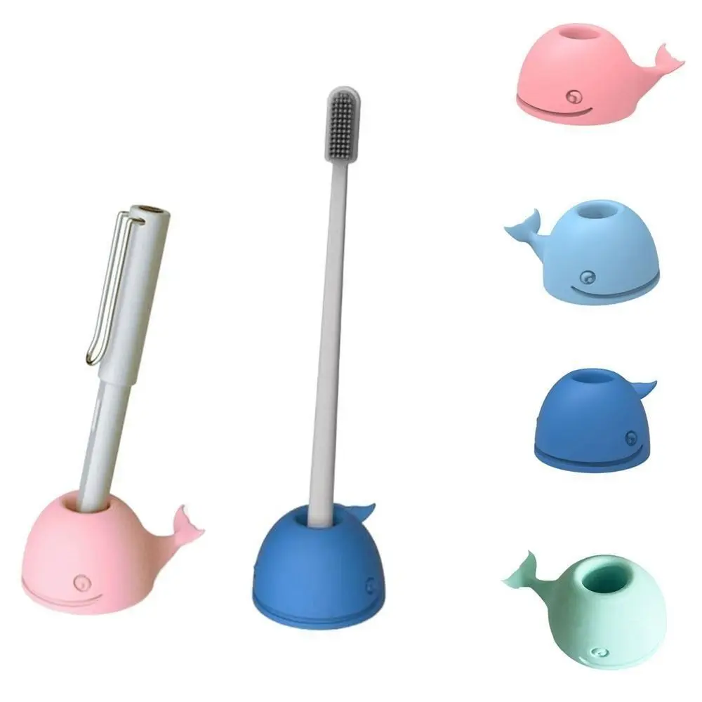 Силиконовый держатель для зубных щеток с рисунком Кита