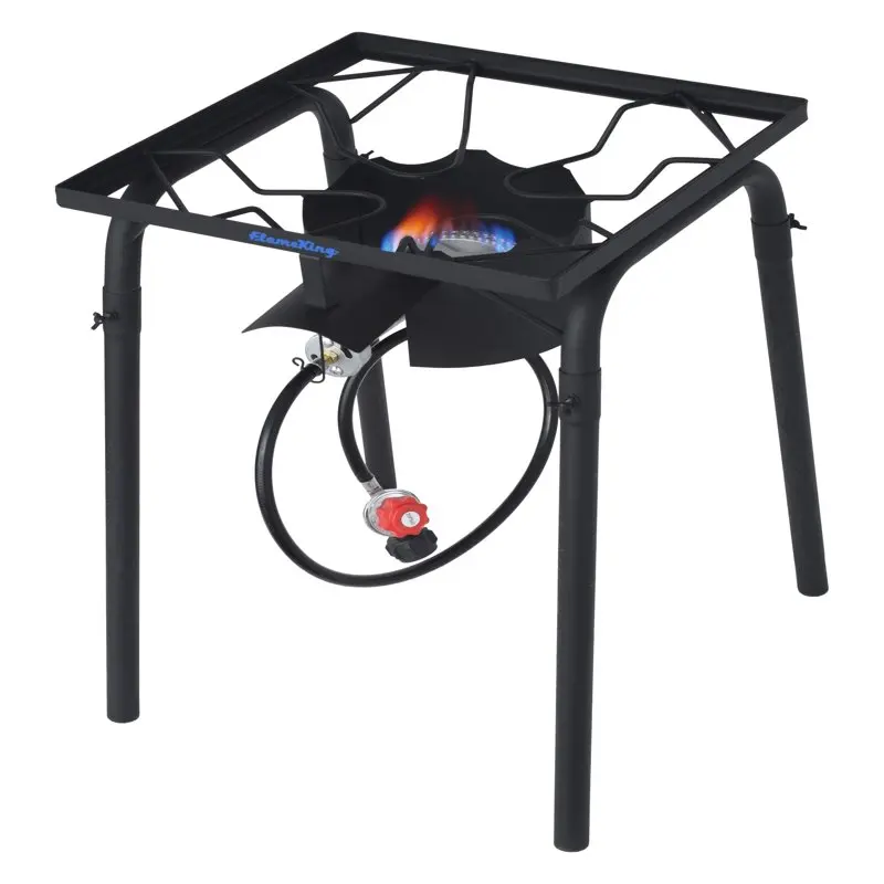 

100,000 BTU LP Gas Outdoor Stove Burner with Regulator Hose