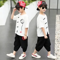 hot summer 2021 baby boys clothes sets t shirtshort pant 2 pieces suit casual sport cotton boys outfit for 3t 4 6 8 10 12year