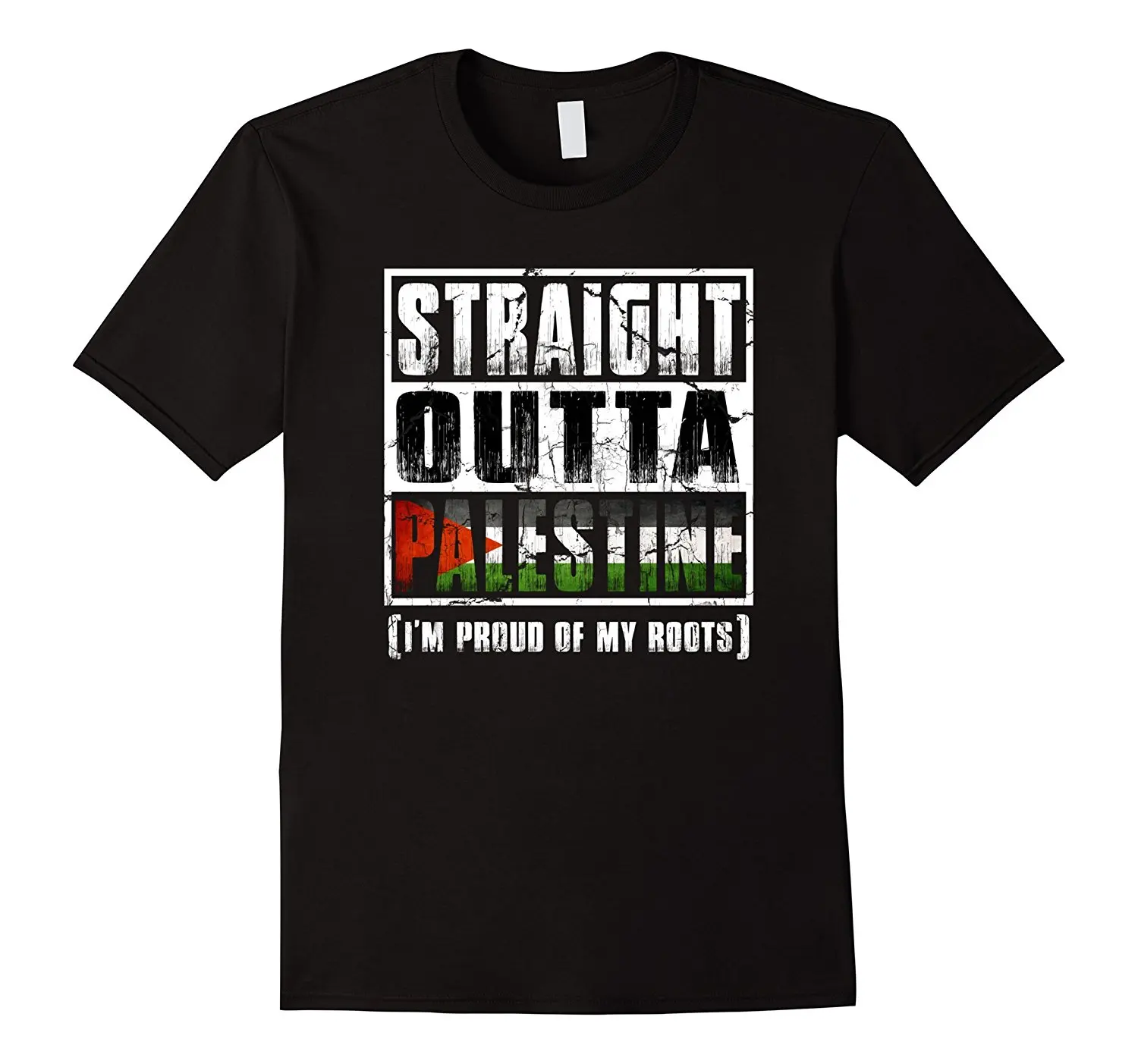 

Hot Sale Fashion Straight Outta Palestine T-Shirt Palestinian Flag Tee Shirt Custom Aldult Teen Unisex Digital Printing