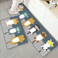 anti slip kitchen mat for floor dog cat printed bath carpet entrance doormat tapete fashion absorbent bedroom prayer area rugs