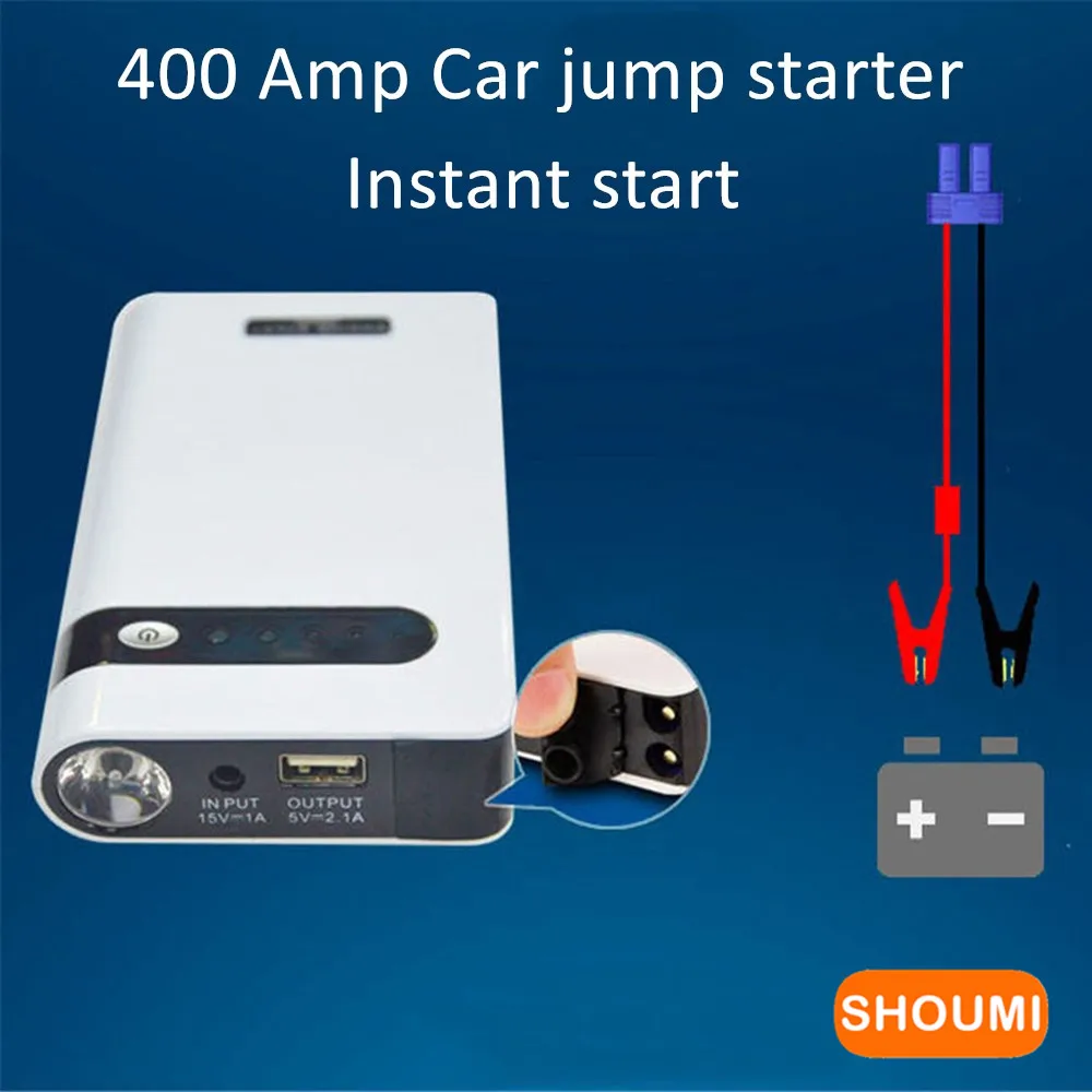 

Shoumi Car Jump Starter 20000 mAh Power Bank 12V Car Battery Starting Device Battery Booster Charger & Flashlight Fast Shipping