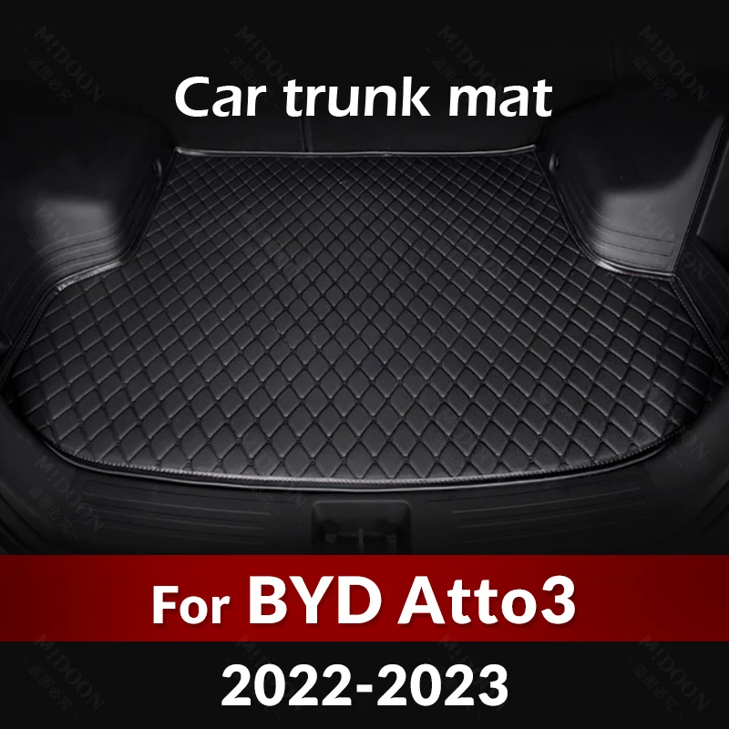 

Коврик для багажника автомобиля BYD Atto 3 2022 2023 под заказ, подкладка для груза автомобиля, ковер, аксессуары, украшение интерьера автомобиля