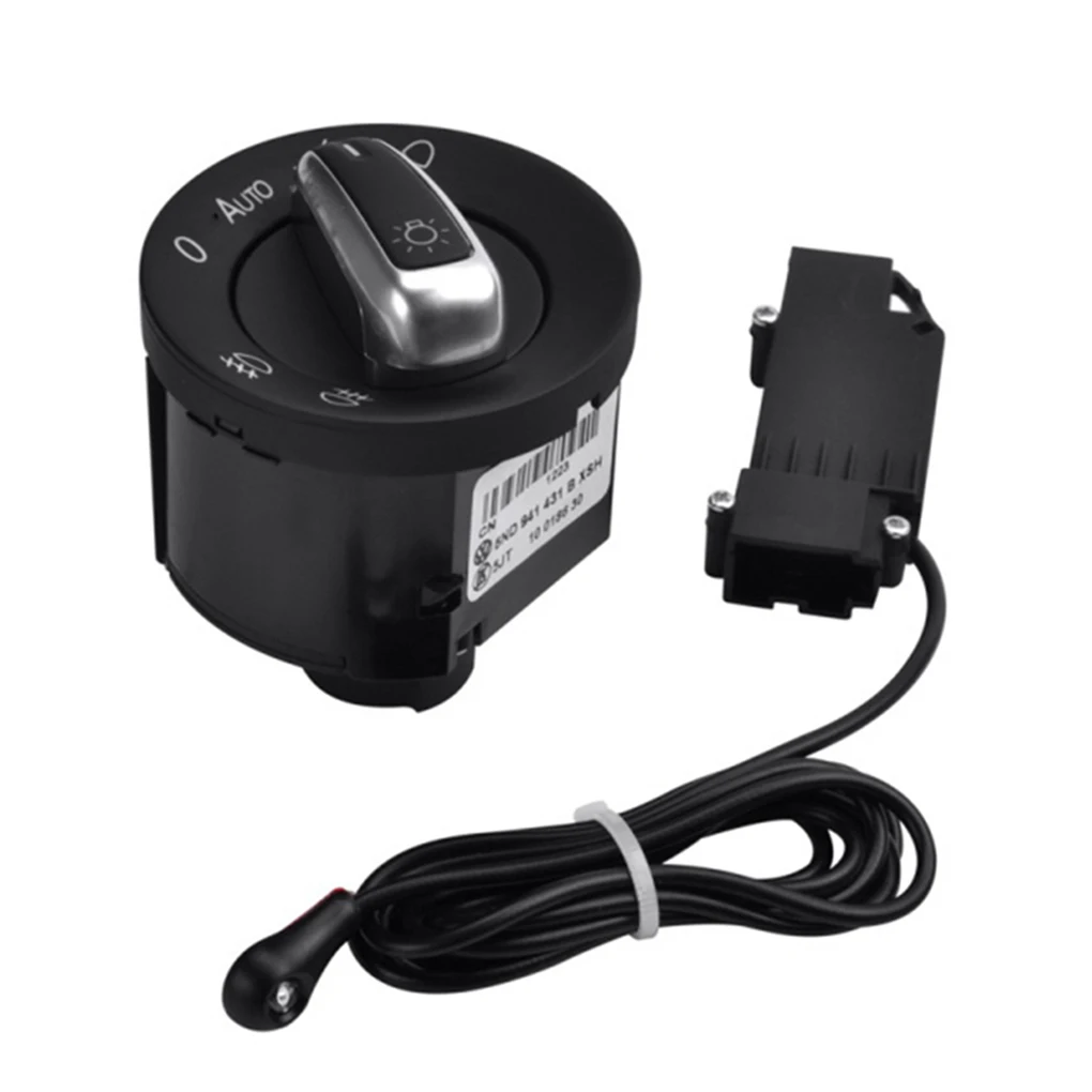 

1 Set Headlight Switch Kit Light Controllers Simple Replace Fittings Professional Auto Lamp Control Replacement for Golf