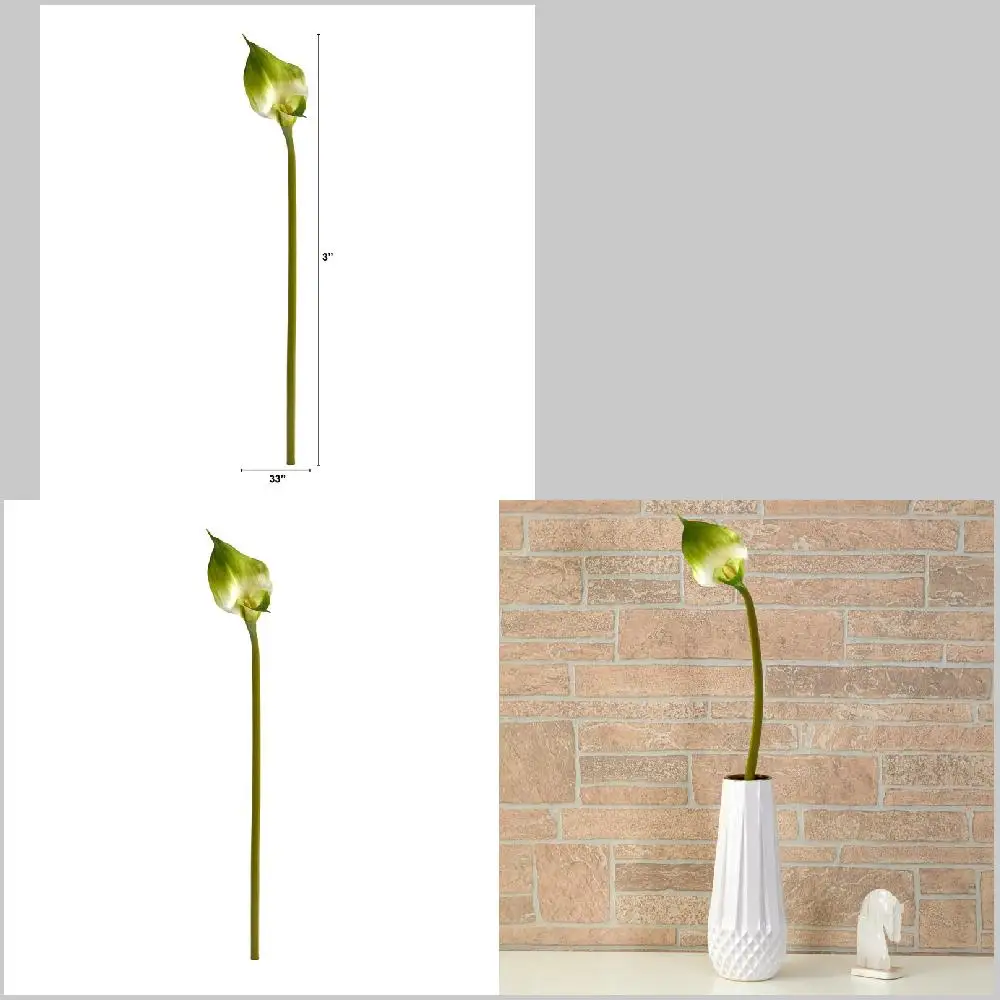 

Gorgeous Set of 4 Gorgeous White Calla Lily Artificial Flowers