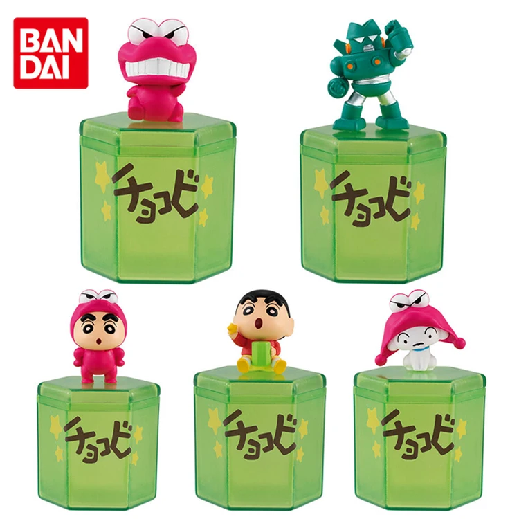 

BANDAI Genuine Gashapon Crayon Shin-chan Small Storage Box Condom Jewelry Case Anime Action Figure Toys for Girls Kids Gifts