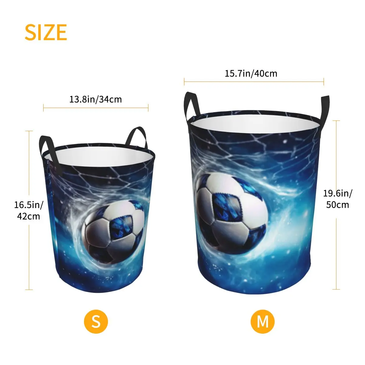 Складная корзина для грязной одежды футбольный мяч с сеткой хранения детей и