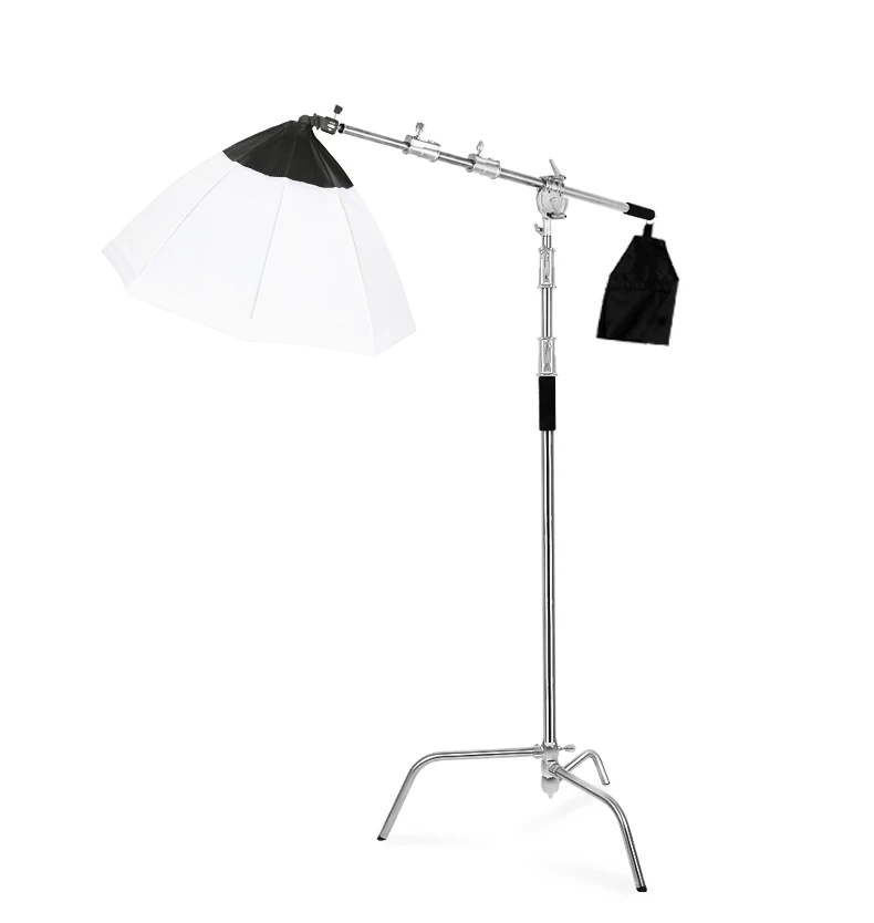 

3.3M Heavy Duty C Stand with Boom Arm Photography Stainless Steel Light Stand Crossbar for Softbox Video Light