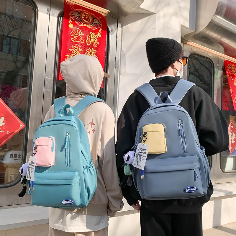 

Популярный школьный ранец в Корейском стиле для мужчин, спортивный дорожный рюкзак для девушек, вместительный школьный портфель для компьютера