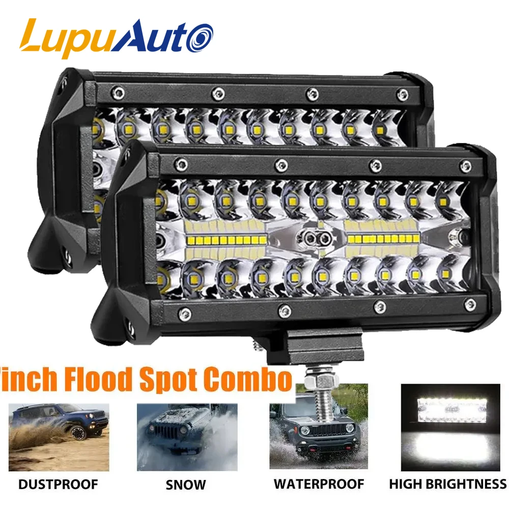 7-дюймовый Рабочий Фонарь Для Внедорожников Дневные Ходовые Огни 12 В 24 Проектор