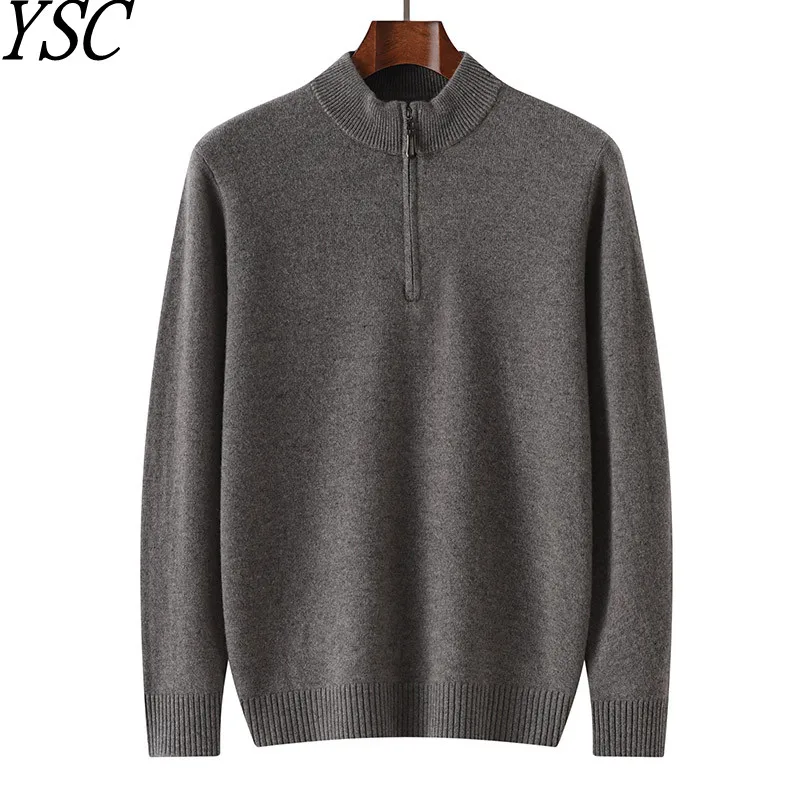 Классический мужской деловой Повседневный свитер чистый кашемировый пуловер с