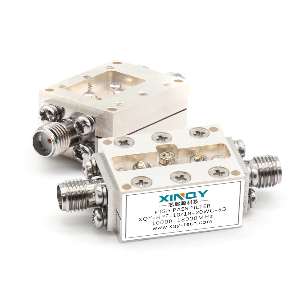 Фото Золотой продавец XINQY XQY-HPF-10/18-20WC-SE RF-диапазонный фильтр 10–18 ГГц, 10 Вт, 50 с вставными потерями 3,0 дБ для телекоммуникационных аэрокосмических систем №1