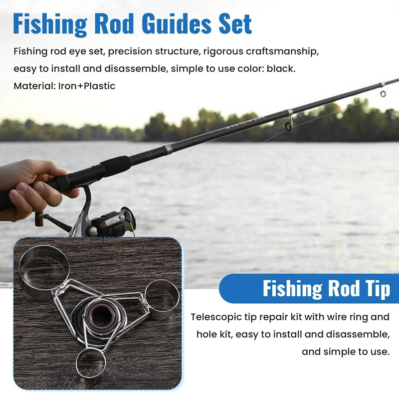 7 шт. направляющие для удочки размеров телескопический комплект ремонта