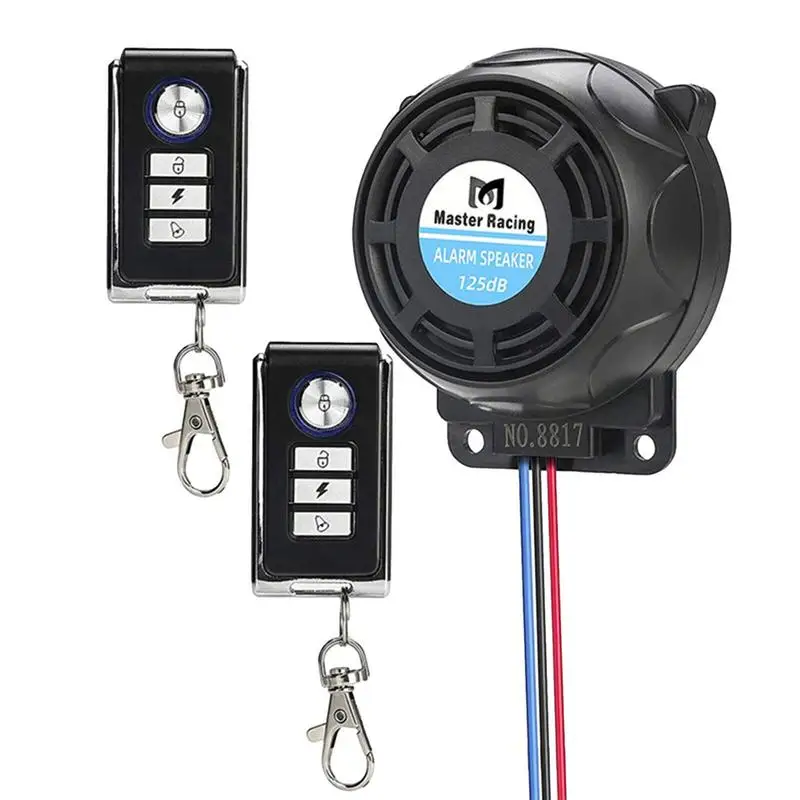 

Противоугонная сигнализация для мотоцикла импортные чипы Автомобильная Противоугонная Сигнализация Противоугонная металлическая Противоугонная продукция Электронный велосипед Звук 125 дБ