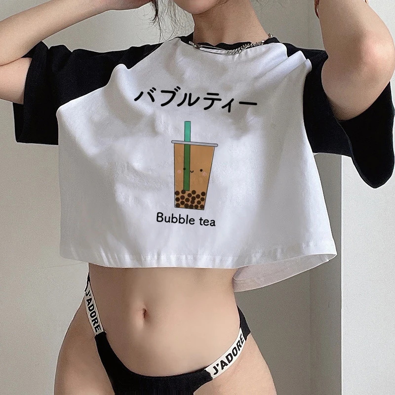

Футболка Harajuku Kawaii Ulzzang с принтом «молочный чай», женская мода, Милая футболка 90-х, летняя футболка с графическим принтом, топы, футболки