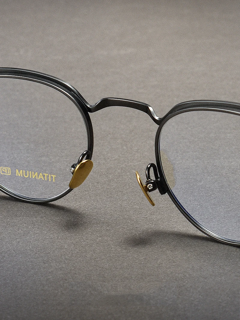 Очки овальные из чистого титана для мужчин и женщин брендовые дизайнерские