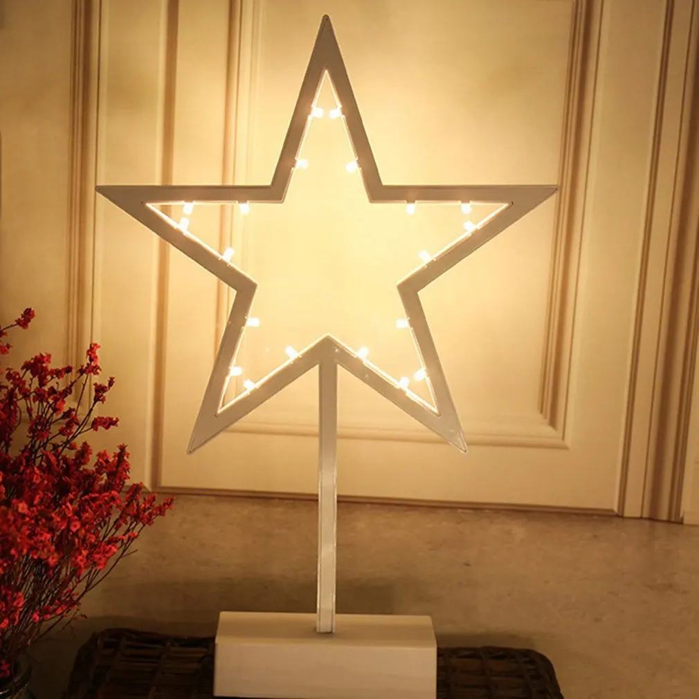 

High Quality Table Lamp Star Shaped Lamp Creative Decorative Ornaments Photo Props Small Table Lamp Home Decoration Light