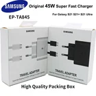 Оригинальное зарядное устройство для Samsung GALAXY S21 S21 + S21 Ultra S21 Plus, 45 Вт