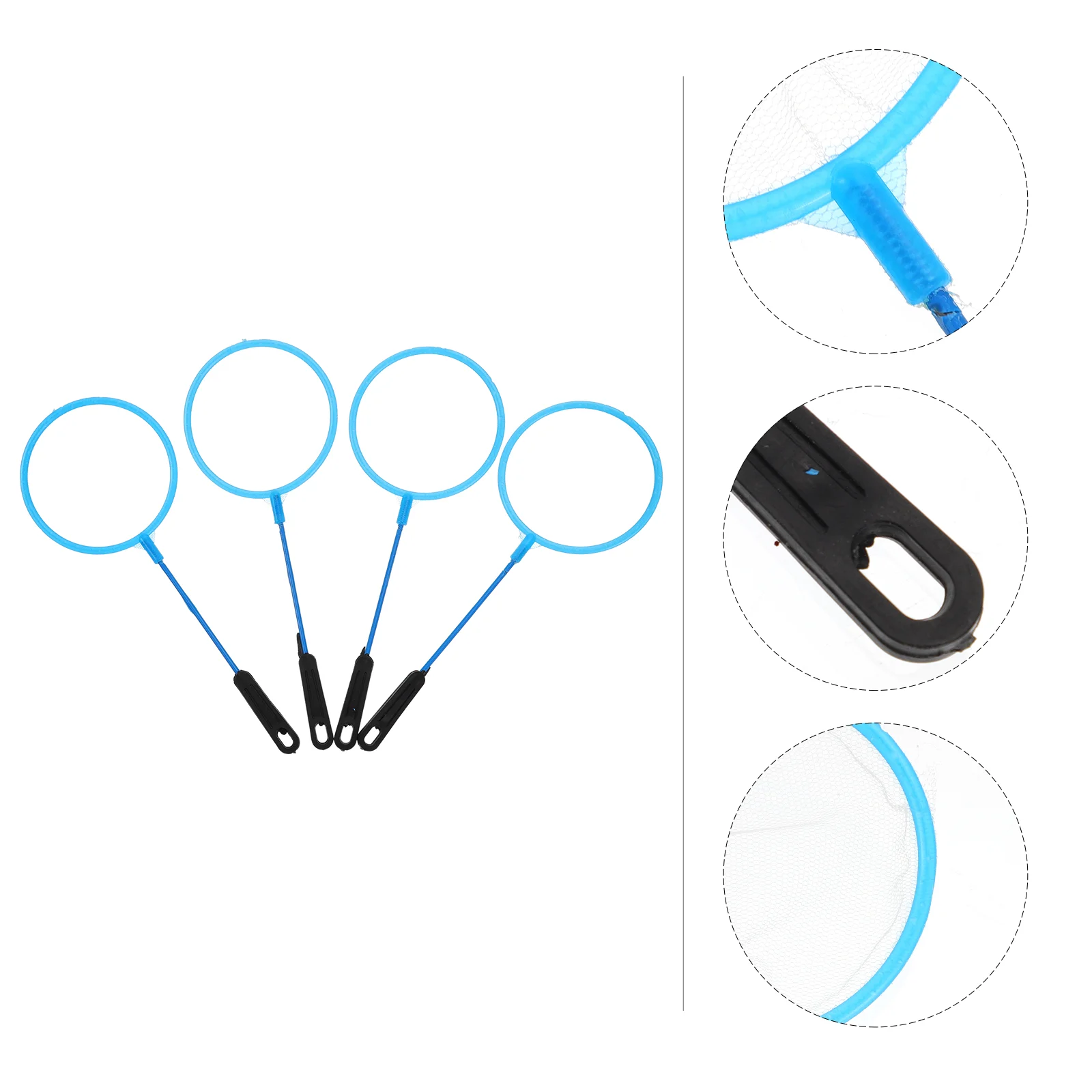 

20 Pcs Kids Tools Shrimp Cage Cast Net 20X7.5X0.2CM Fish Tank Net Small Blue Fish Net Landing Net Mini Fishing Net