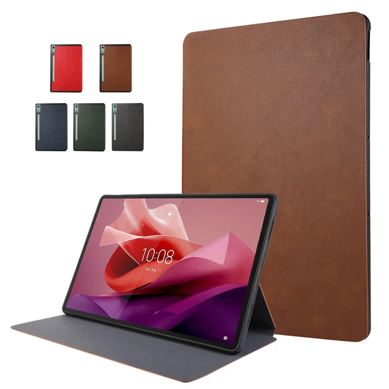 

For Lenovo Xiaoxin Pad Pro 12 7 Case Leather Stand Flip Cover For Lenovo P12 12.7 Case For Xiaoxin New Pad Pro 12 7 Cover Coque