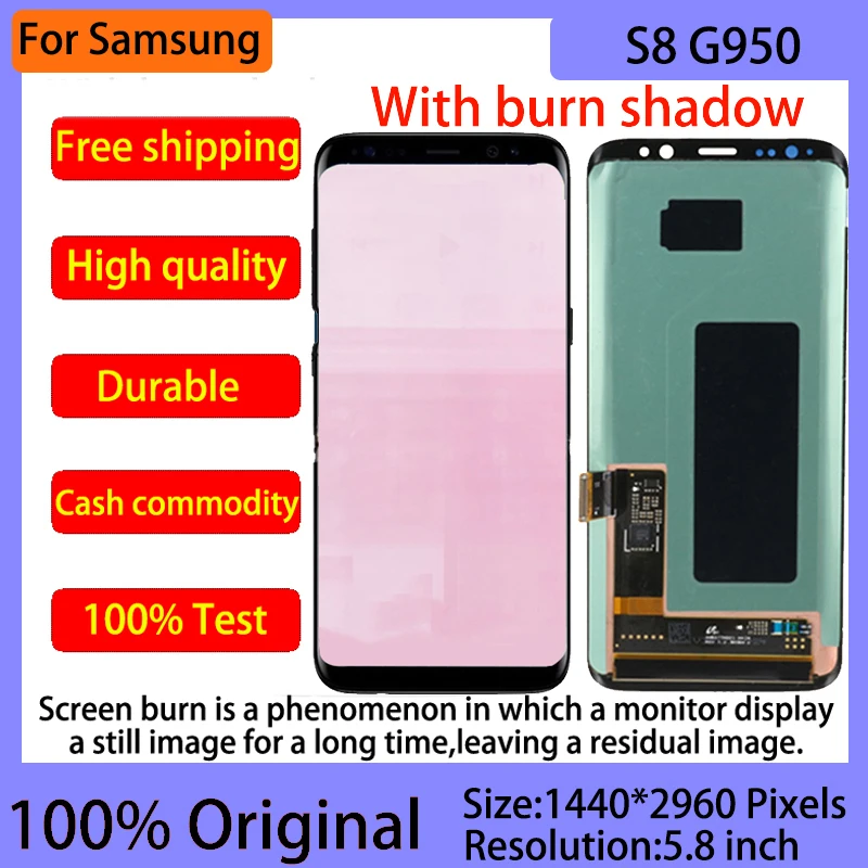 Оригинальный дисплей S8 Super amoled для Samsung Galaxy G950 G950F ЖК-дисплей с рамкой сенсорный
