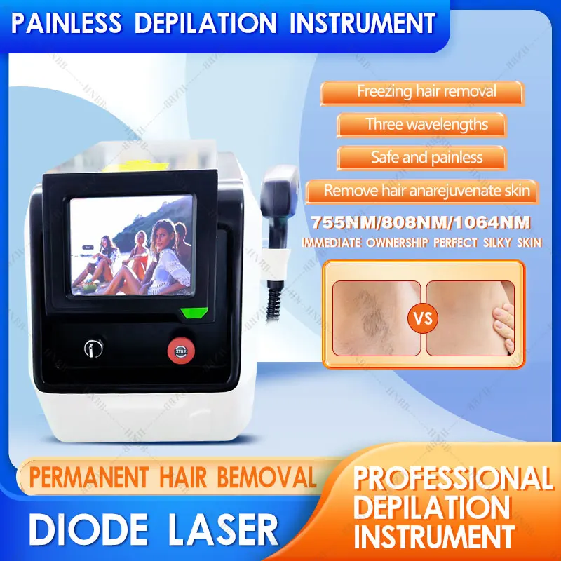 

2023 best Competitive price portable Ice Cooling 808nm 2000W high power diode laser hair removal machine forbody
