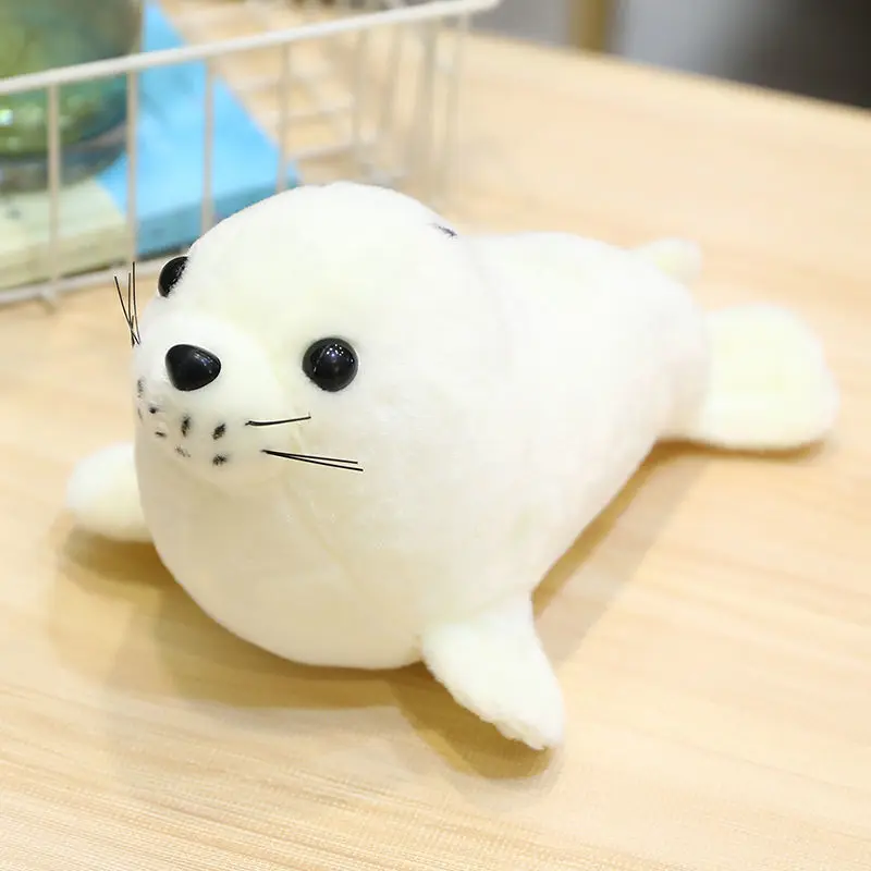 

24cm/28cm Cute White Polar Bear Stuffed Soft Sea Lion Plush Toy Doll Girls Birthday Gift Kawaii
