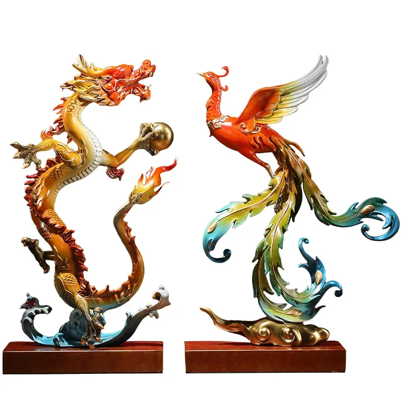 Медный дракон Феникс Чэнксиан Орнамент
