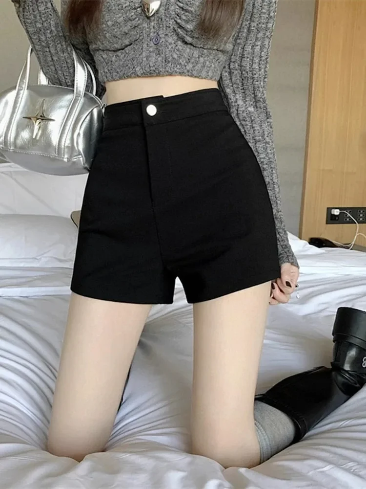 Женские шорты на флисовой подкладке с высокой талией