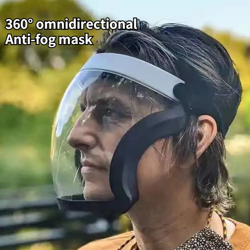 Scudo integrale maschera protettiva per gli occhi Unisex copertura protettiva copertura antivento antiappannamento protezione per gli occhi maschera per il viso scudo per ciclismo