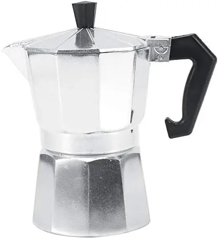 

Pot - 3/6/9/ xícaras de alumínio tipo italiano Moka Pot Espresso fogã uso doméstico escritório quente (150ml)
