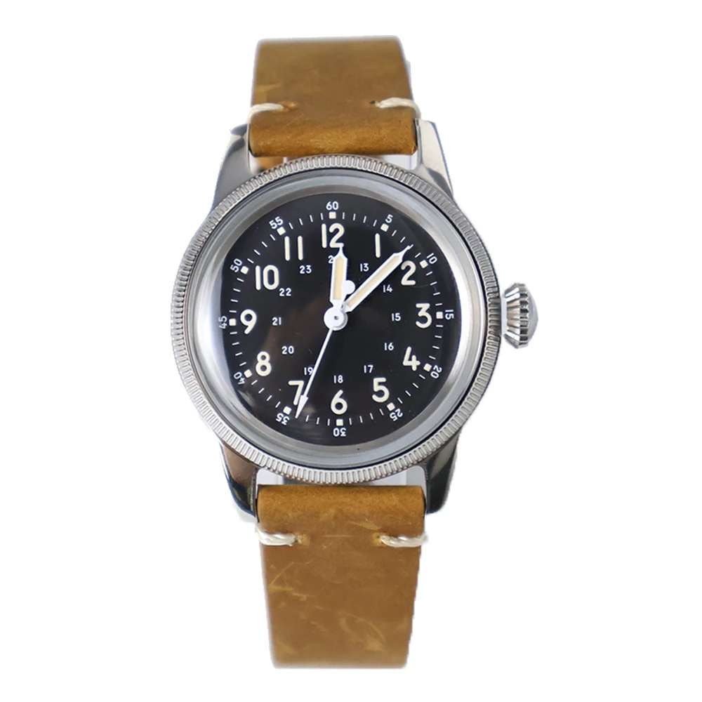 RDUNAE RA05 Ретро военные часы из нержавеющей стали 316L K1 минеральное стекло