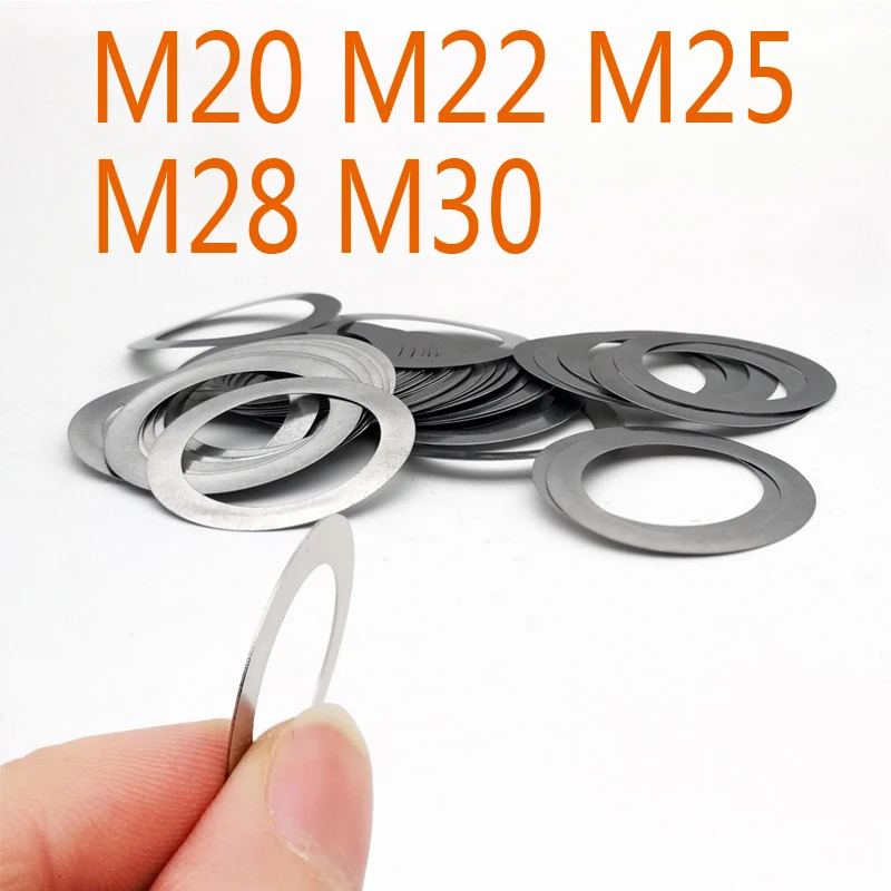 

Stainless steel Flat Washer High precision Adjusting gasket Ultra thin shim M20 M22 M25 M28 M30 Thickness 0.1 0.2 0.3 0.5 1mm