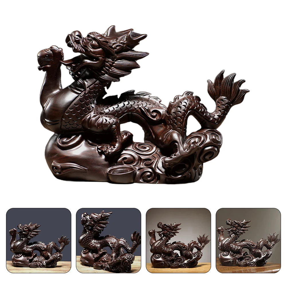 

Decorate Office Birthday Decoration Girl Animal Figures Wooden Chinese Dragon