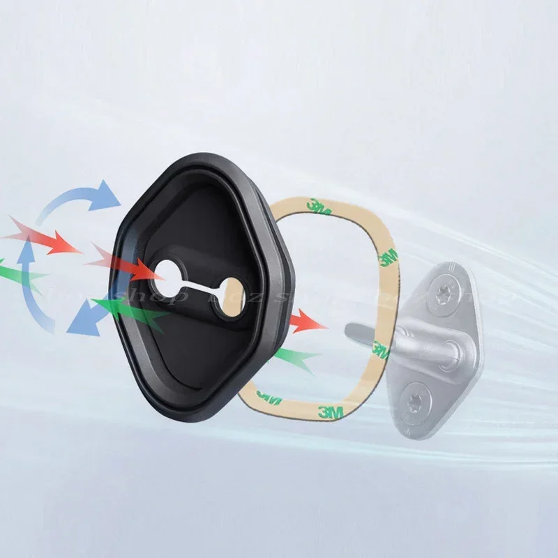 For Xiaomi Su7 Car Door Lock Cover Cushion Protection All-inclusive Rustproof Accessory Supplies Refit Parts Accessories