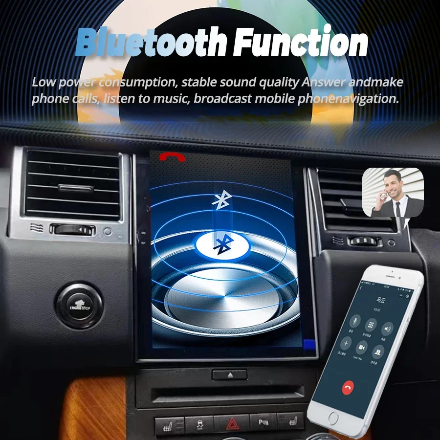 Автомагнитола Android с беспроводным CarPlay для Range Rover Sport L320 2005-2013, мультимедийный плеер с Wi-Fi, Bluetooth, поддержкой AC, для лево- и праворульных автомобилей (LHDRHD) (art.: 3920d7e1df311) - 3920d7e1df311