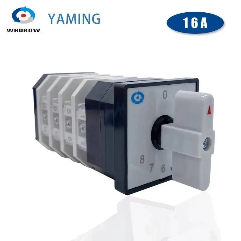 

Переключатель освещения/4 вращающиеся универсальные кулачковые переключатели 16 А 4-полюсные 8-позиционные электрические переключатели с винтовым наконечником