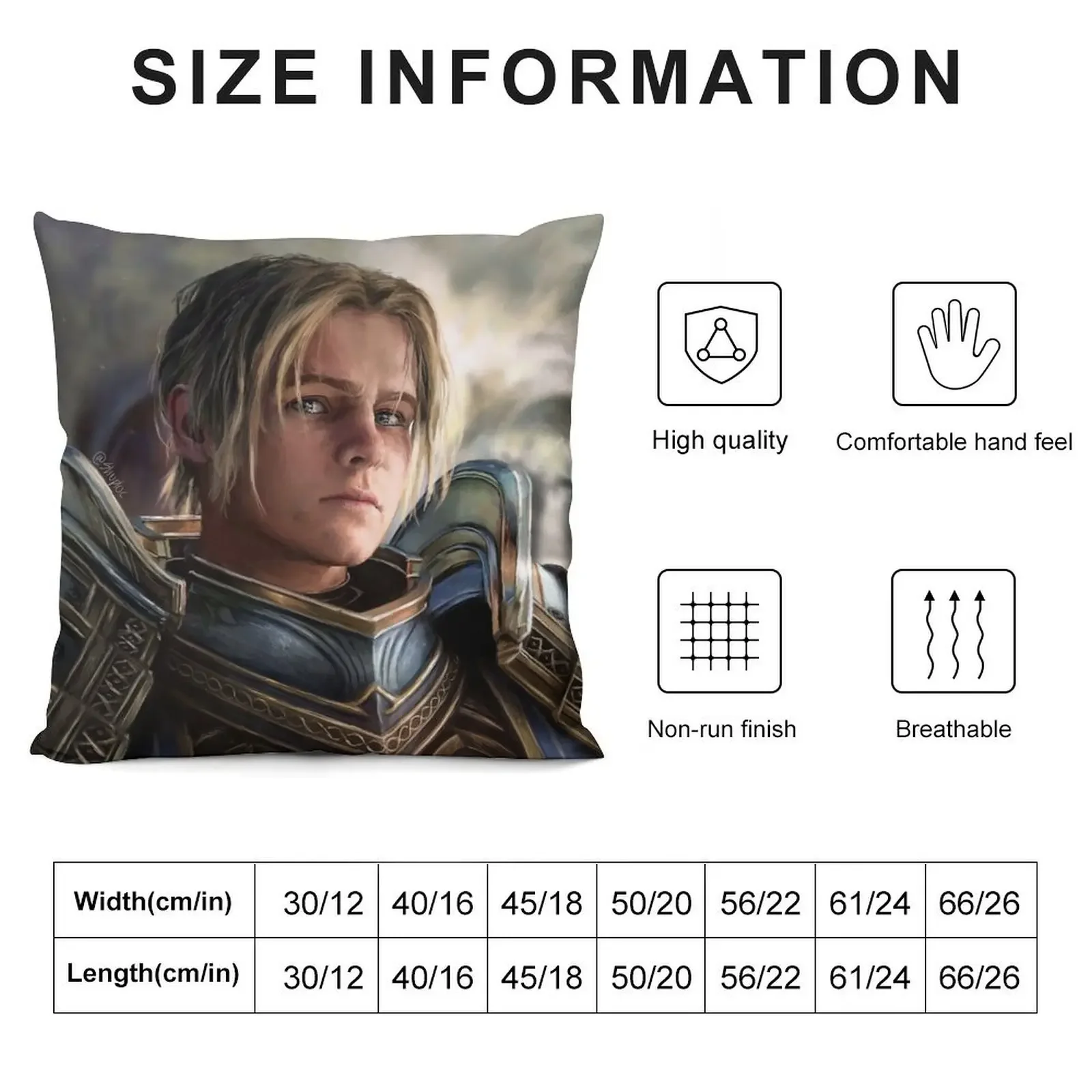 Подушка Anduin Wrynn осенняя наволочка декор подушки наволочки для подушек