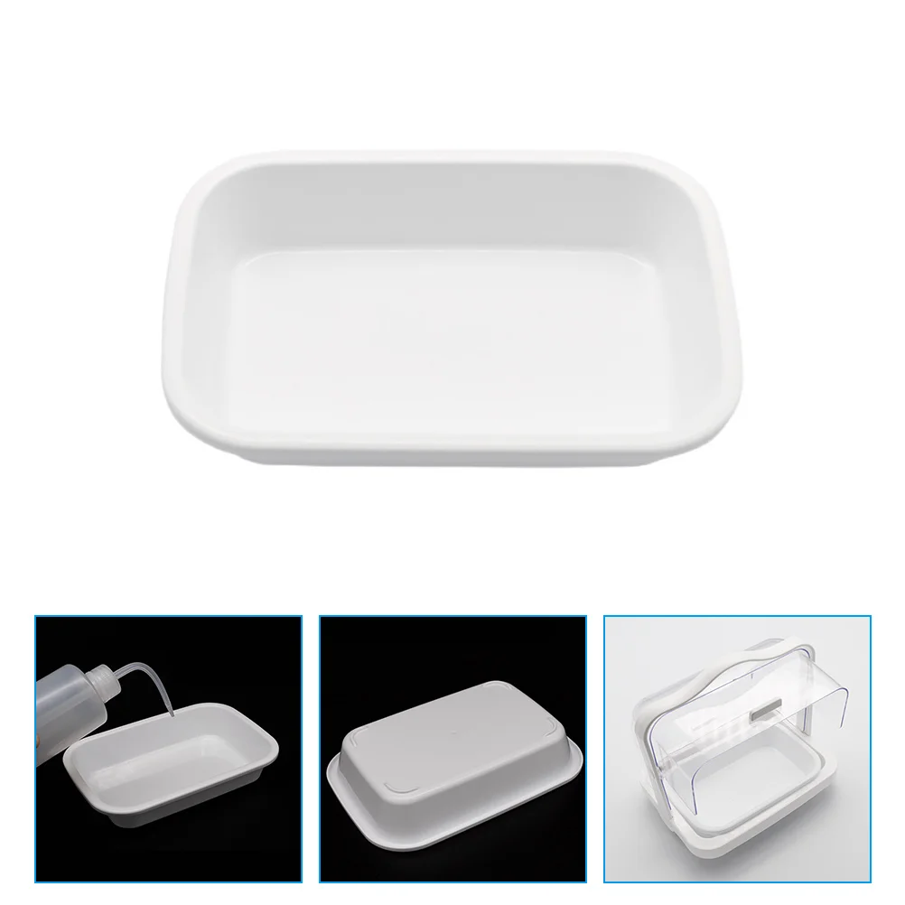 

Nursing Supplies Rinse Tray Washing Multi-function Storage Water Basin Clinic Lens White