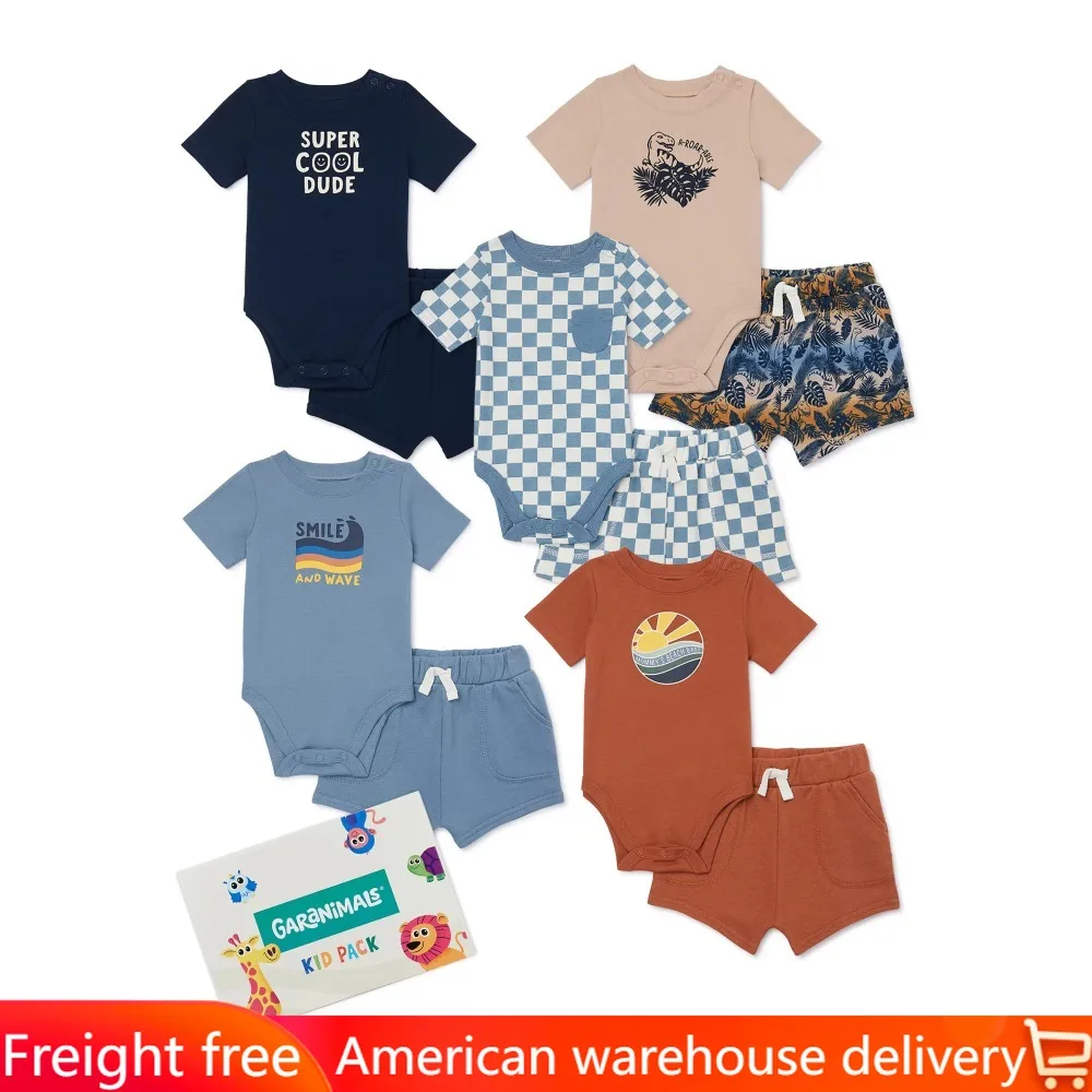 

10-Piece Sets for Children Baby Boys Mix and Match Outfits Kid Pack Sizes 0/3-24 Months Freight Free Items Clothing